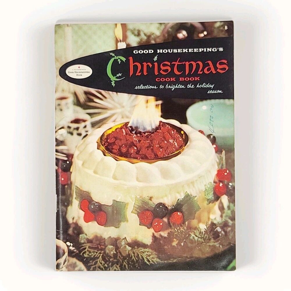 1958 Good Housekeeping Christmas Cookbook Holiday Recipes RARE Vintage Paperback